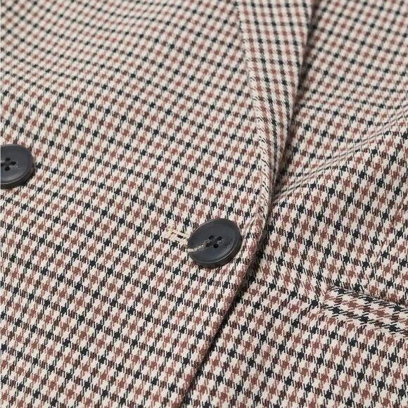 Mango Check Co-Ord Set Blazer Skirt - Picture 5 of 7